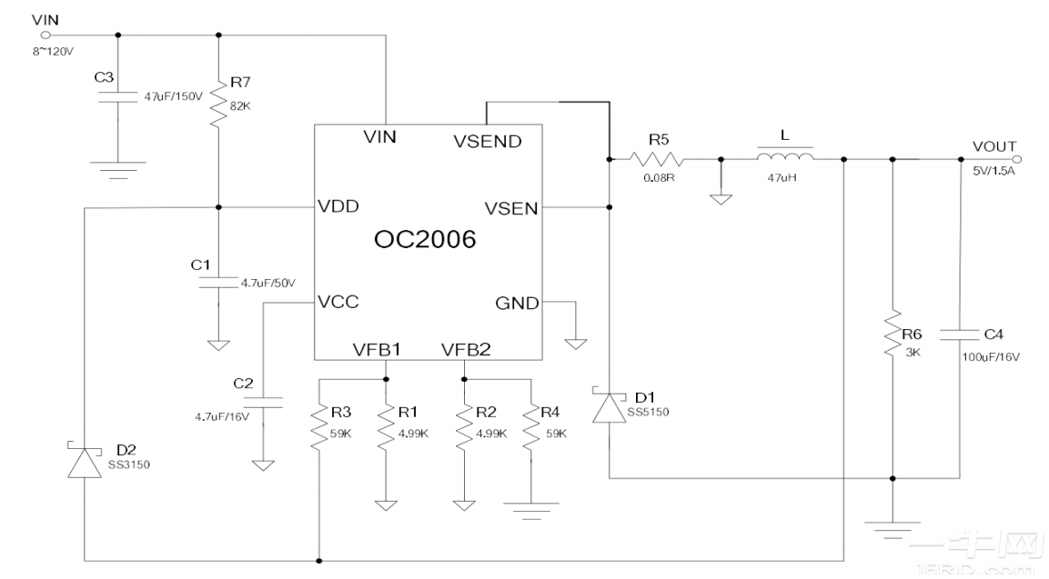 120V最新GPS定位器DC电源驱动，市场常用OC2006替换MP4560/MP4689/MP9486-一牛网论坛