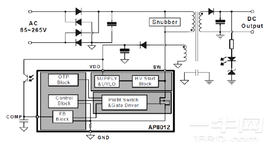 创瑞科技AP8012 AC-DC低待机功率离线PWM转换器85V~265V datasheet-一牛网论坛
