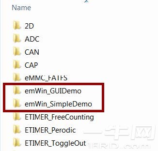 emWin 示例代码