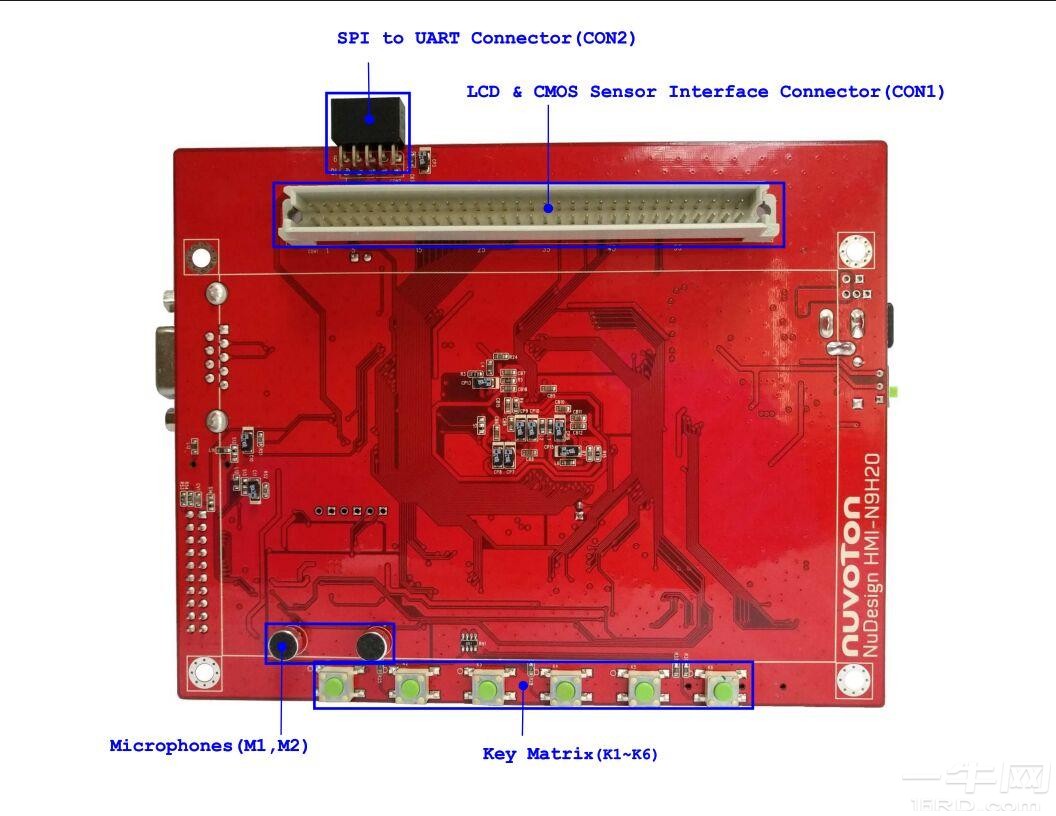 NuDesign HMI-N9H20 PCB 板（正面）
